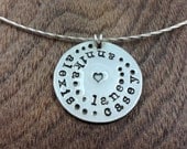 the family circle personalized sterling charm necklace