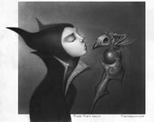 Maleficent and Diablo "Uninvited" art print