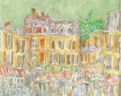 Montmartre Paris - Original Watercolor Painting