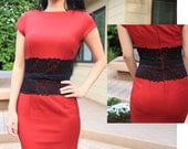 VENICE pencil designer inspired dress custom made wiggle