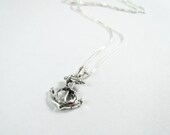 SALE -Sterling Silver Anchor Necklace