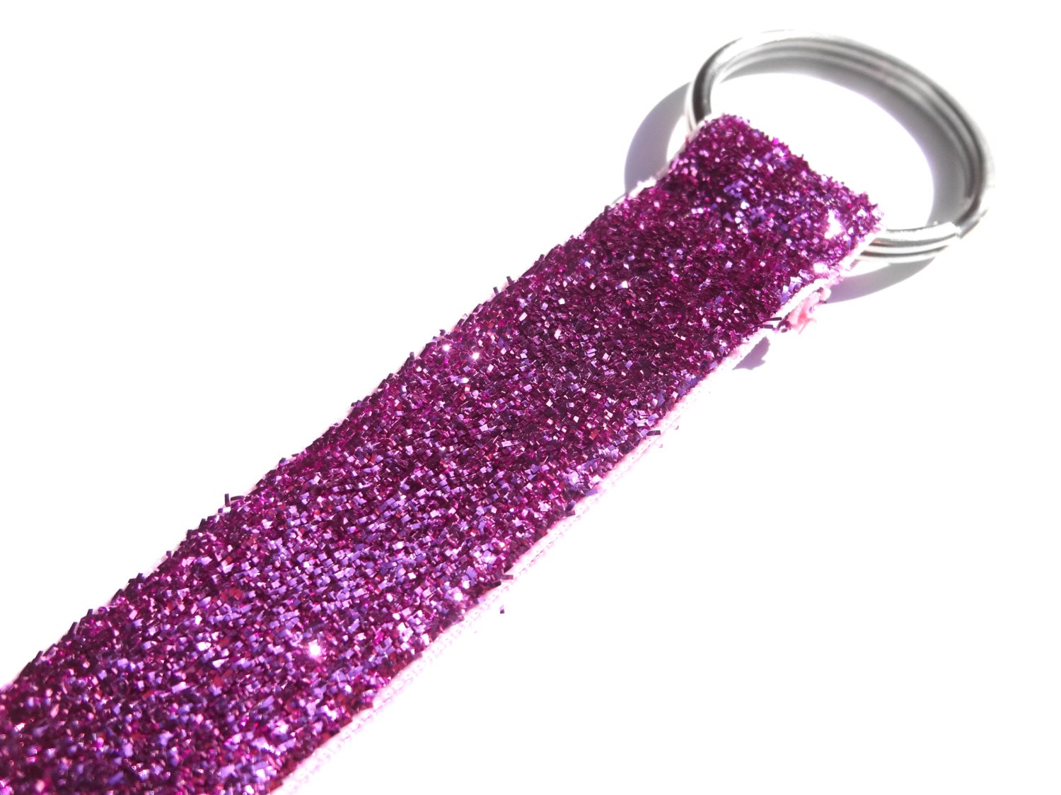 Pink Sparkle Lanyard by SchnakesStudio on Etsy