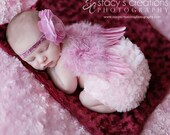 Baby Angel wings, dusty rose angel wings. Great newborn photography prop