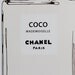 Chanel Coco Mademoiselle Perfume Bottle Fashion Illustration Print