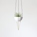 Brass Himmeli Hanging Planter no. 1 / Modern Macrame Planter / Geometric Prism / Plant Hanger