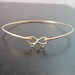 Gold Bow Bracelet, Gold Bow Bangle Bracelet, Bow Jewelry, Ribbon Bracelet, Ribbon Bangle Bracelet, Ribbon Jewelry