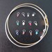 Add a Birthstone Charm to your Bangle Bracelet - Sterling Silver or Gold Filled, Birthstone Bangle, Birthstone Bracelet, Birthstone Jewelry