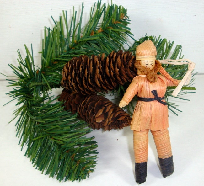 vintage corn husk christmas ornament corn stalk by vintage corn husk christmas ornament corn stalk by