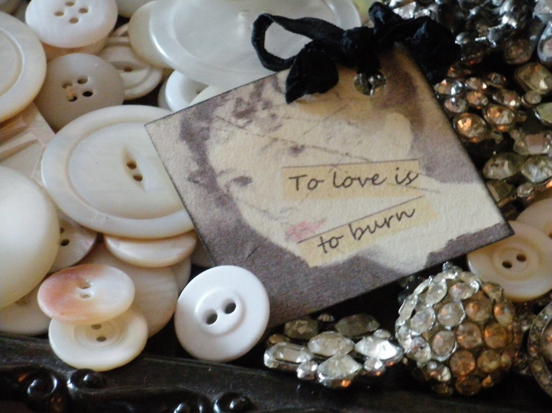 Buy gift tags and quotes - 10 Little Gift Tags Jane Austen Quotes With Black French Ribbon