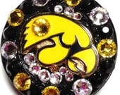 The University of Iowa Hawkeyes Swarovski Crystal Embellished ID Badge Reel