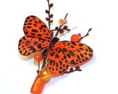 Orange Butterfly Fascinator