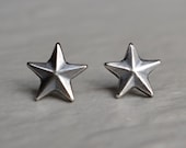 Sterling Silver Star Post Earrings