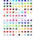 60 Baby Onesie Tags Size 2" In Non-textured or Textured Cardstock paper