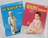 Coats & Clark's Knit and Crochet Baby Patterns Vintage Books