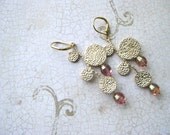 Rose Gold Long Dangle Earrings