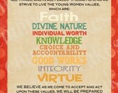 Young Women Values Theme Art