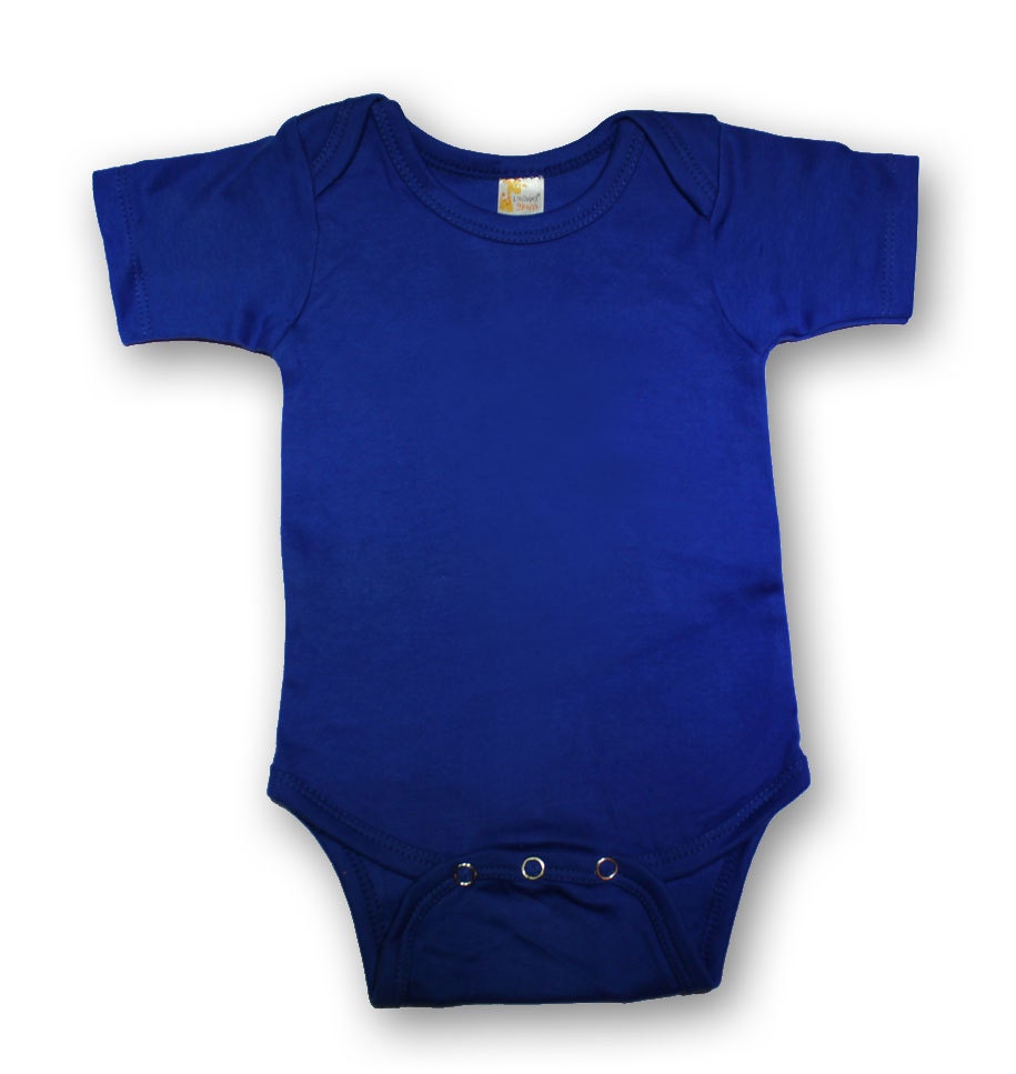 Blank blue infant onesies size 3-6 months