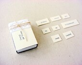Bridesmaid invitation  -  matchbox message  - hand typed and lace