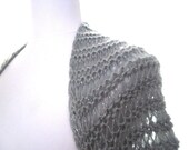 Silver glitter bolero, gray shrug, silver gray cardigan, sparkling wrap