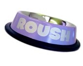 Small - Light Purple - Personalized Stainless Steel Dog or Cat Bowl