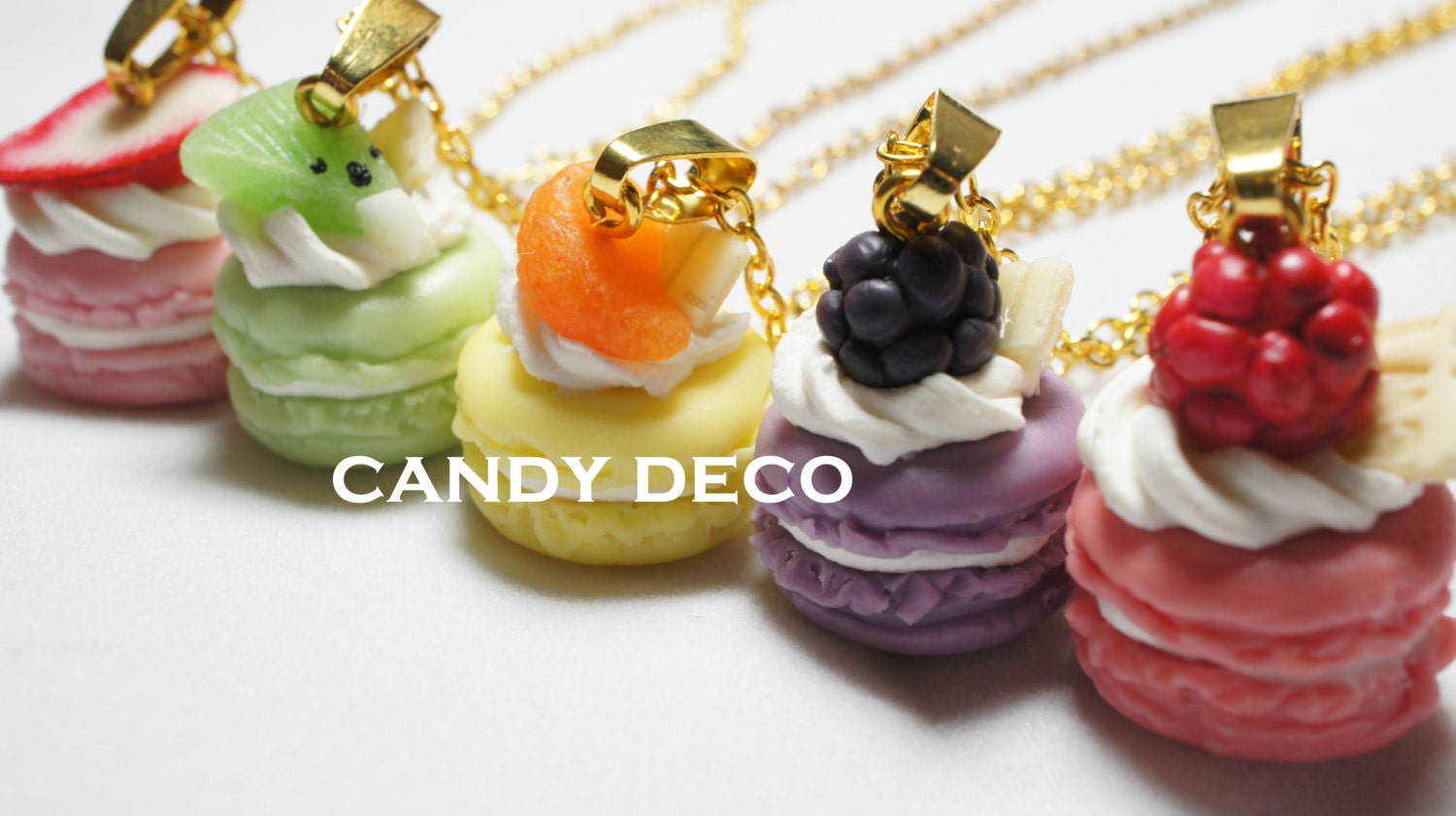 French Macaron Necklace (Pick One Color)