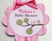 Pink and Green Penelope Birdies Door Sign- for Birthday or Baby Shower Il_170x135