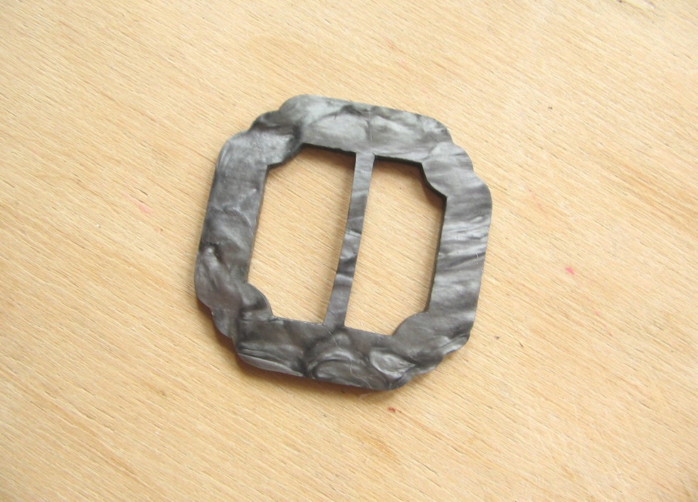 Vintage Belt Buckle - Steel Grey