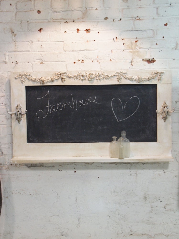 Painted Cottage Chic Shabby Large Chalkboard HD41