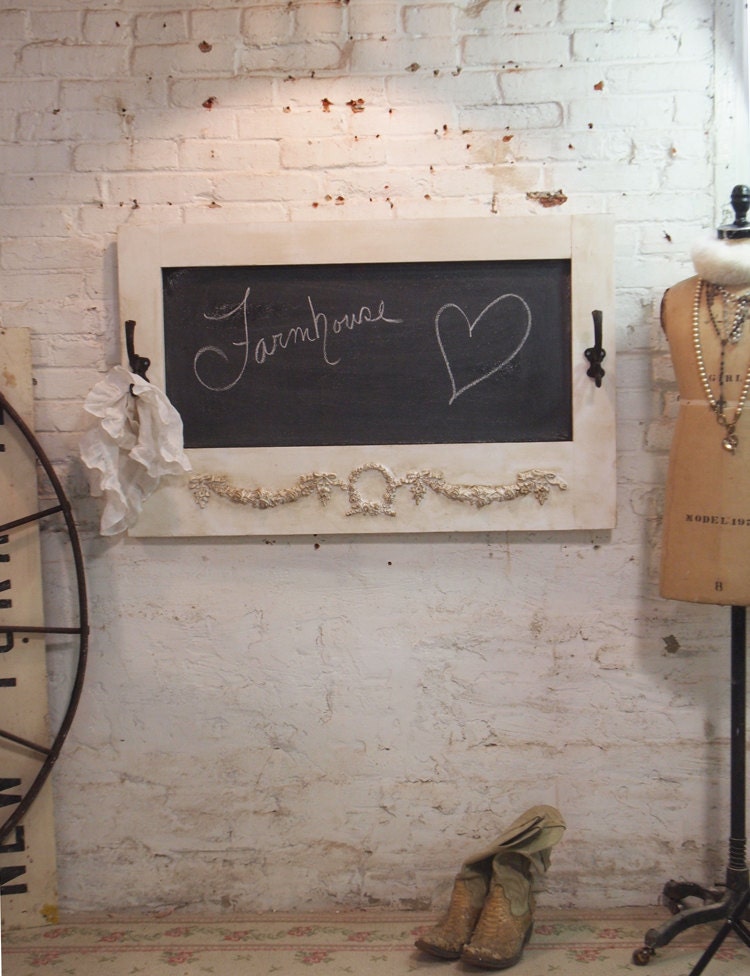 Painted Cottage Chic Shabby Large Chalkboard HD41