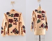 vintage sweater - pom pom sweater / vintage festive sweater