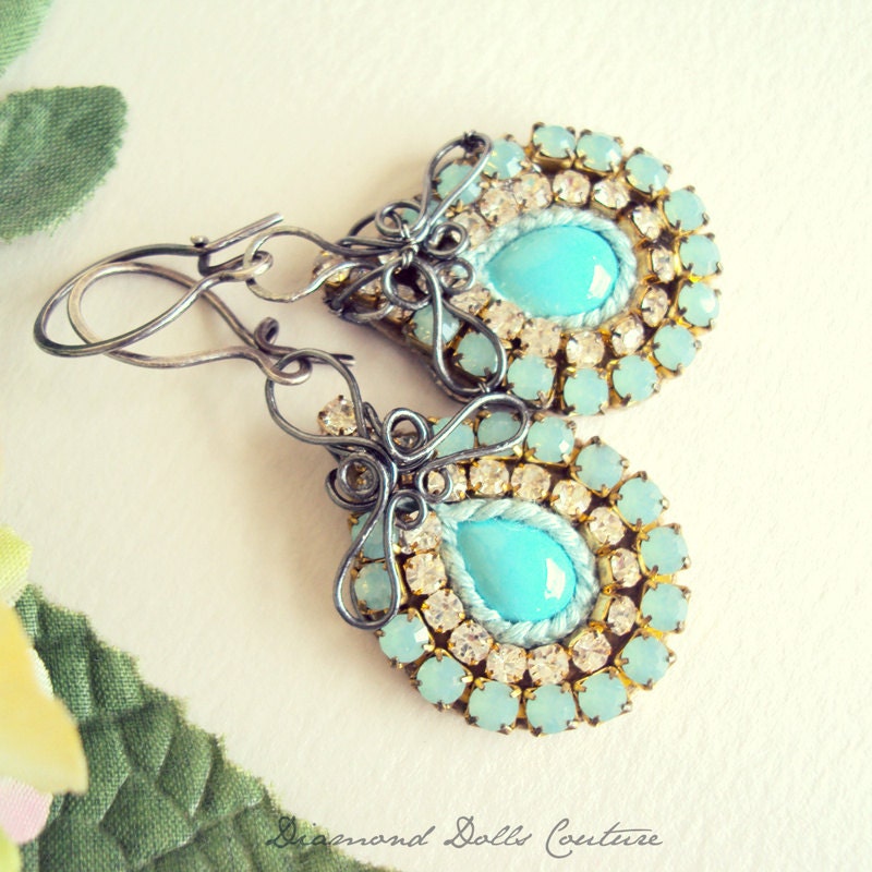 Sweet Serenity - Rhinestone Sterling Silver Earrings