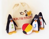 Toy Plush Game Bowling Penguins