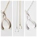 Wishbone Lariat Necklace- As Seen on Jennifer Aniston, Sterling Silver