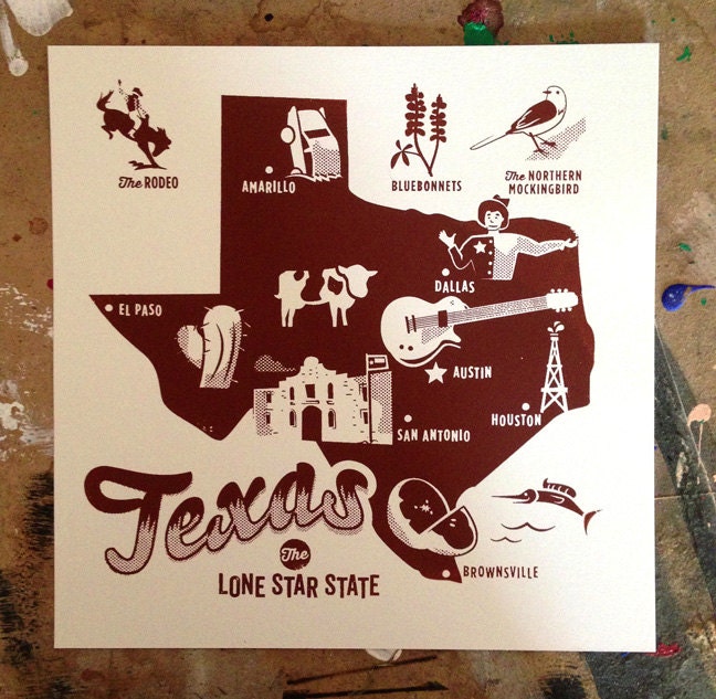 Texas Forever Screen Print