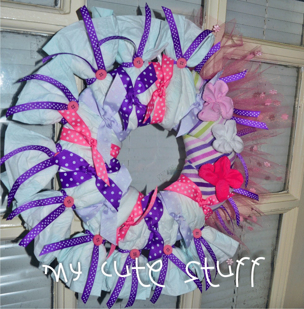 Baby Wreath - Nursery Wreath - Newborn Wreath - Nursery Gift - It's a Girl Wreath