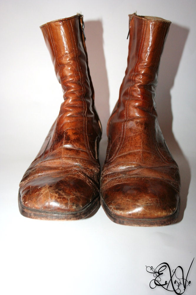 Distressed Weathered Dustychic Boots By Florsheim Size 8.5