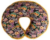 Boppy Pillow Cover Black Day of Dead Skulls Nursing Pillow Cover