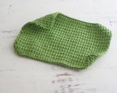 Crochet dish cloth, dish rag, small wash cloth recycled fiber yarn