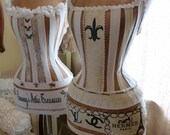 Vintage Inspired Dress Form Mannequin Wasp Waist  Paris Fashion Designer Handbag Love Bridal Gift Free Ship & Layaway Available