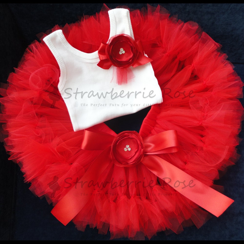 Ruby Red Tutu Skirt Set
