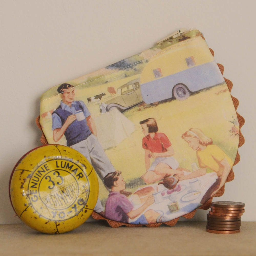 Happy Campers Handmade Coin Purse
