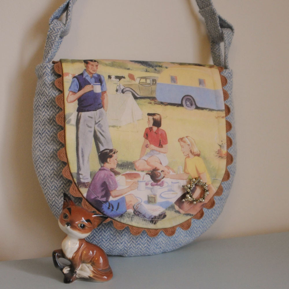 Happy Campers Handmade Shoulder Bag