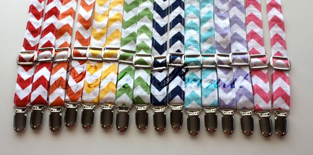 Little Guy Adjustable Suspenders  - MINI CHEVRON Collection - (All Sizes) - Baby Boy Toddler - Custom Order - Wedding - Photo Prop
