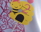 Buzzy Bee centerpiece for birthday or Baby Shower