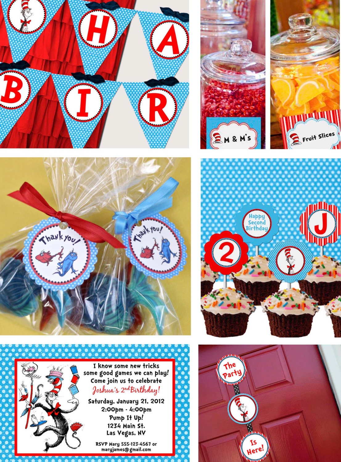 Complete Dr. Seuss Baby Shower Birthday Party Line - Stick to Your Story