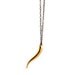 Gold Horn Brass Necklace