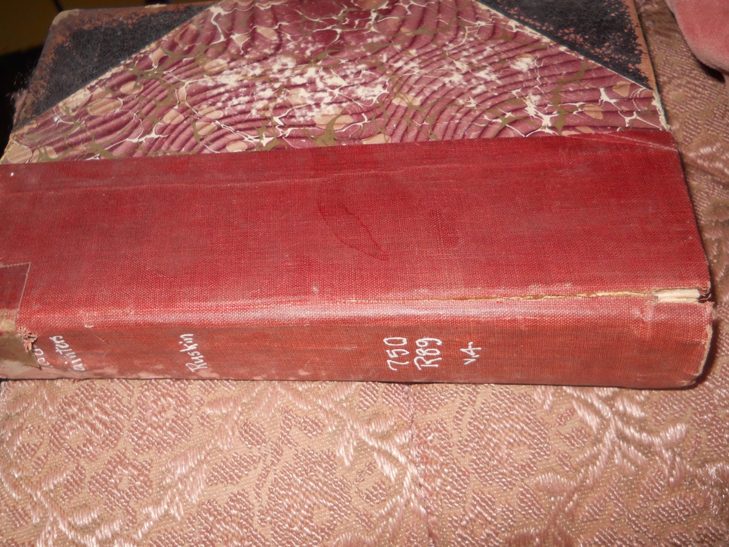 vintage rare victorian art book modern painters of MOUNTAIN BEAUTY by john ruskin