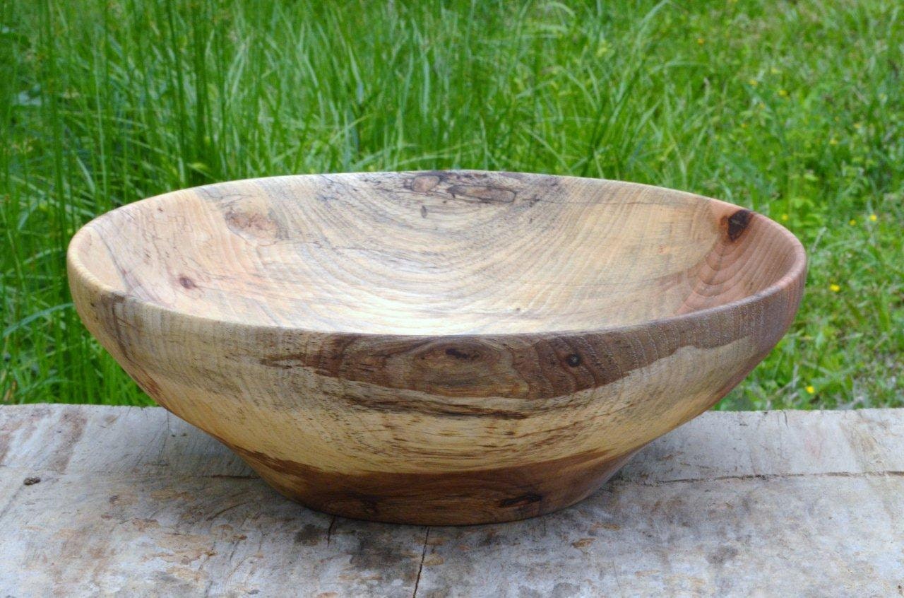 Magnificent Pecan Salad bowl Large hand turned