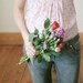 For You - Portrait photography, female figure, whimsical decor, romantic gift for him, flower photography 8x8 Print