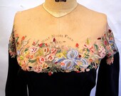 Bess Schlank Beverly Hills couture dress, mid 1950s